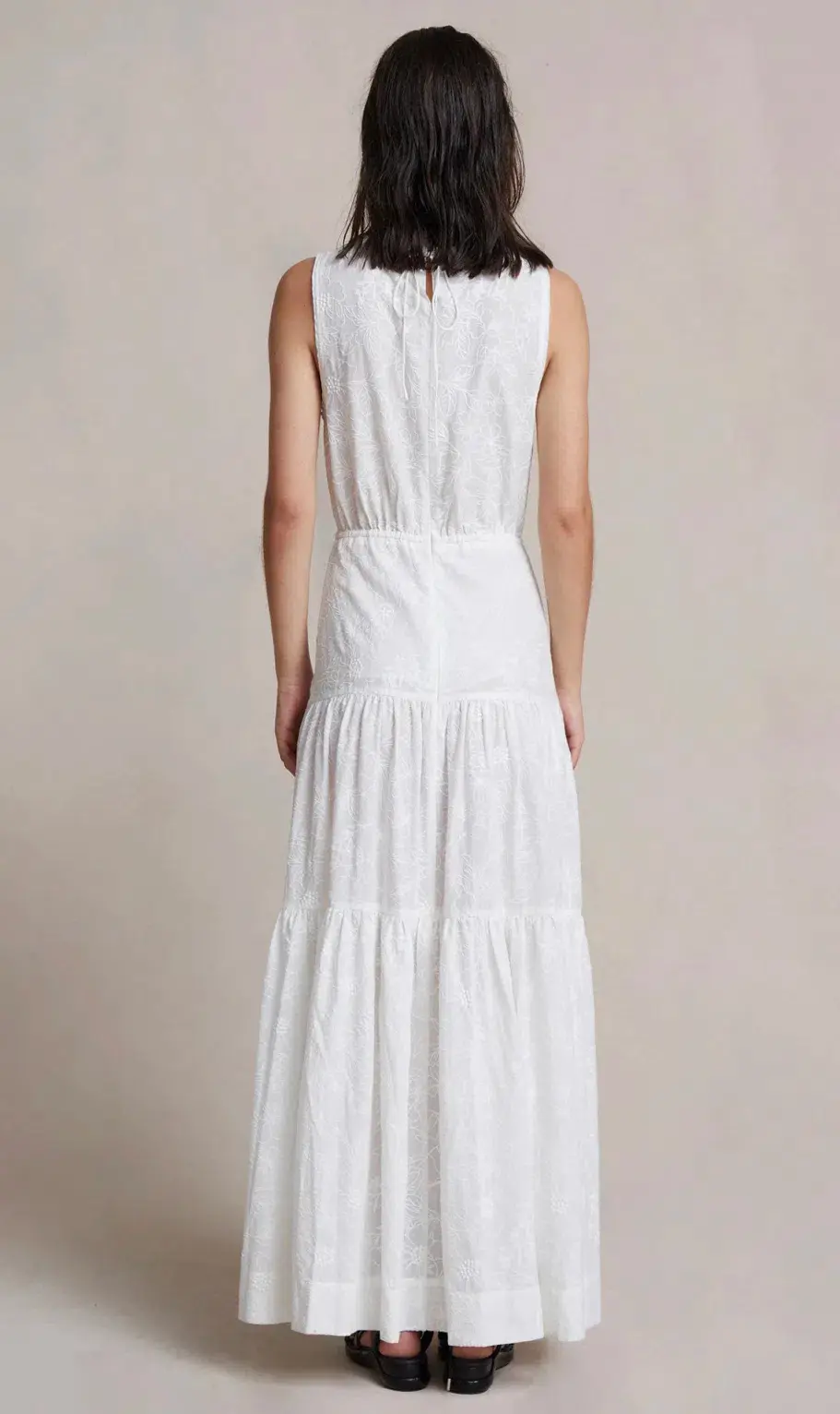 Bec & Bridge Sierra Maxi Dress Ivory Size 10  for rent on The Volte - main image