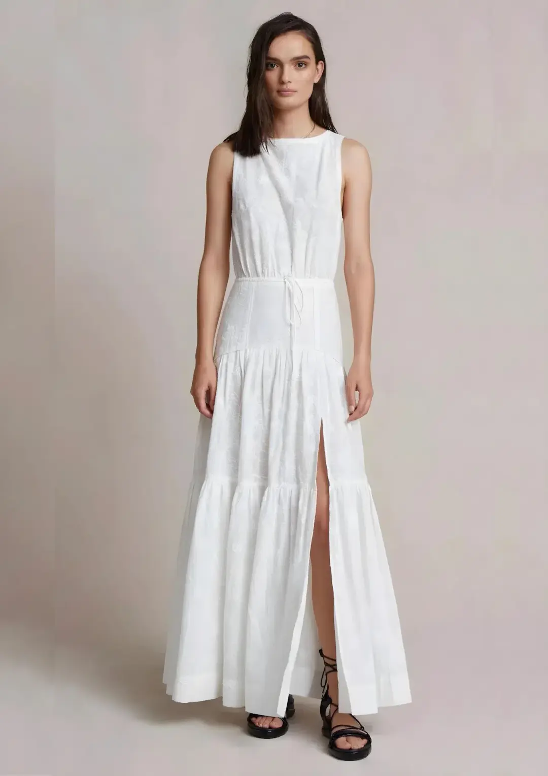 Bec & Bridge Sierra Maxi Dress Ivory Size 10  for rent on The Volte - main image