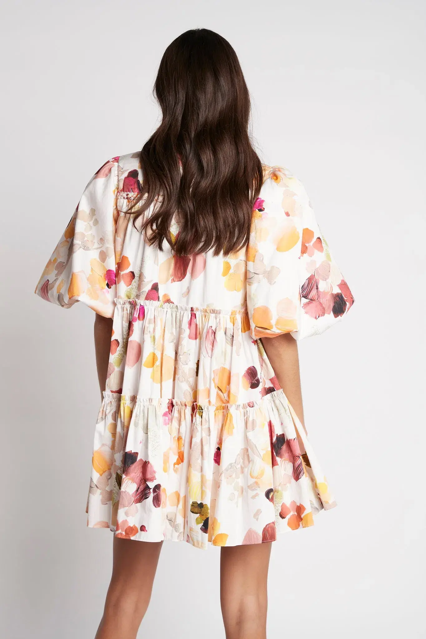 Aje Dassia Puff Sleeve Shirt Smock Dress Size 6 - Image 2