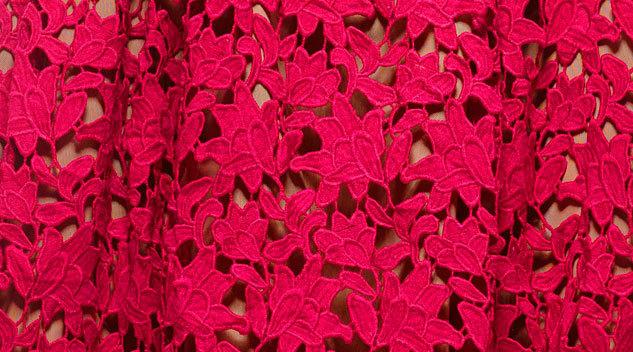 Self Portrait Red Lace Azalea Dress size 8 - Image 4