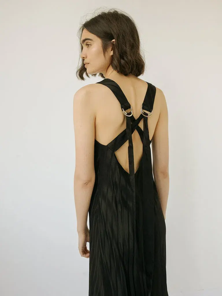 Lee Matthews Tamara Bias Maxi Dress Black Size 14 - Image 3