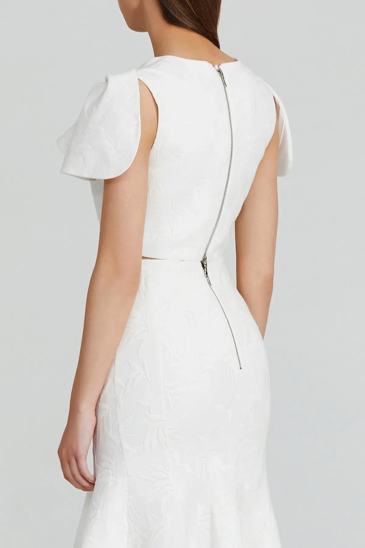 Acler Beverley Crop Top White Size 8 - Image 3