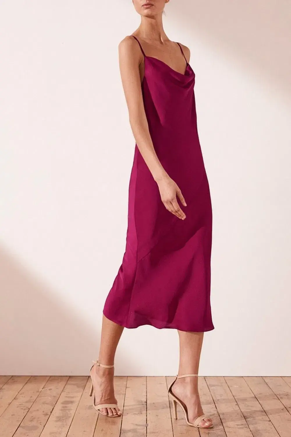 Shona Joy Sawyer Slip MIdi Dress Pink Size 14 - Image 1