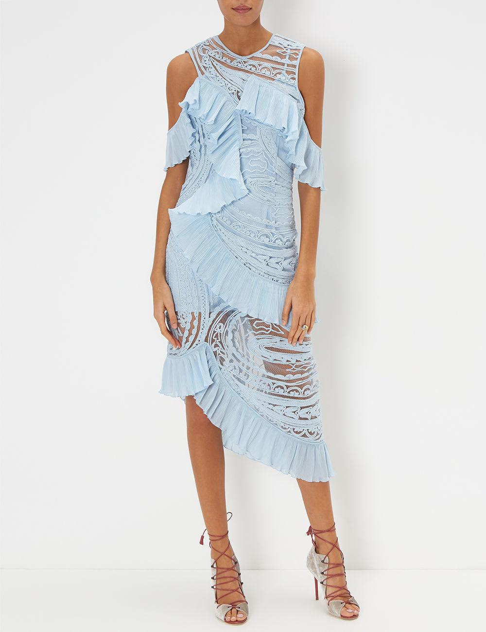 Alice McCall Love Me Like You Do Midi Dress in Ice Blue Size 4 - Image 1