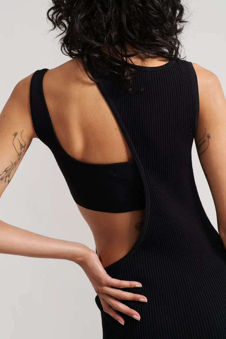 Henne Olympia Dress Black Size 8 for rent on The Volte - main image