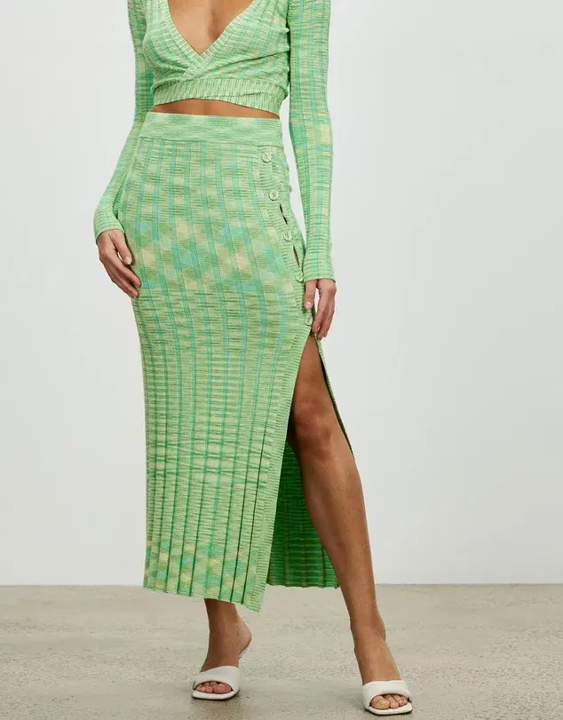 Lover Harriet Knit Top and Midi Skirt Set Print Size 8 - Image 2