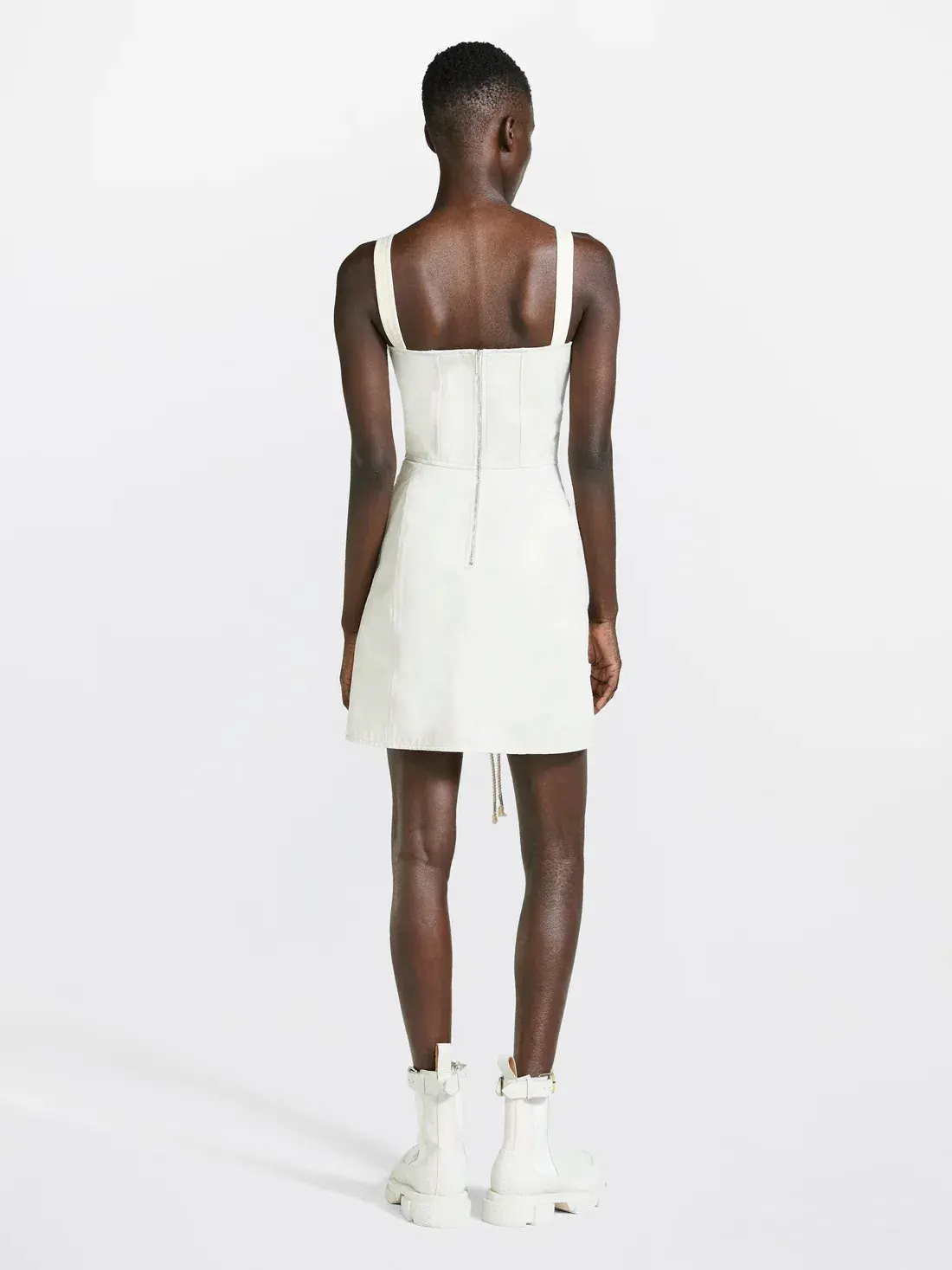 Dion Lee Laced Utility Corset Dress Unbleached White Size AU 8 - Image 2