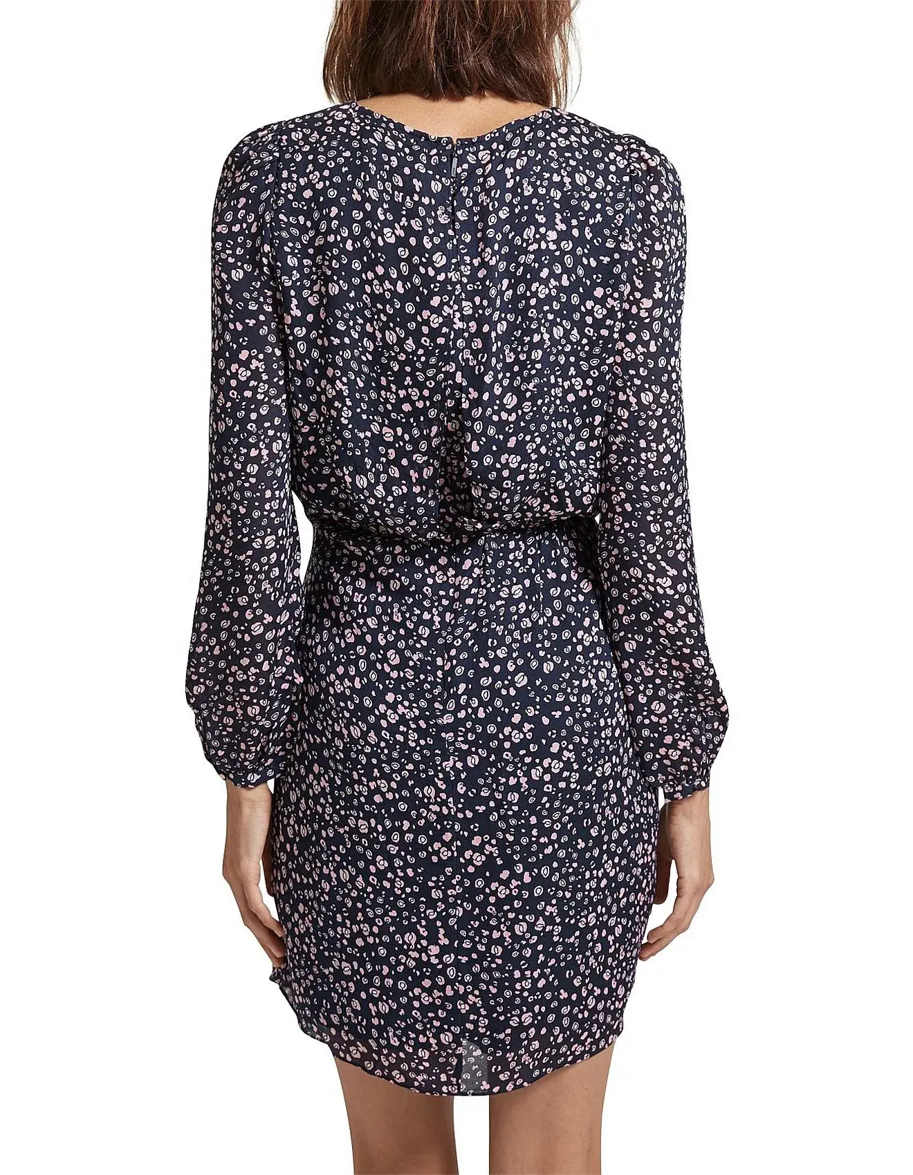 Saba Ida Silk Mini Dress Print Size 8 - Image 2