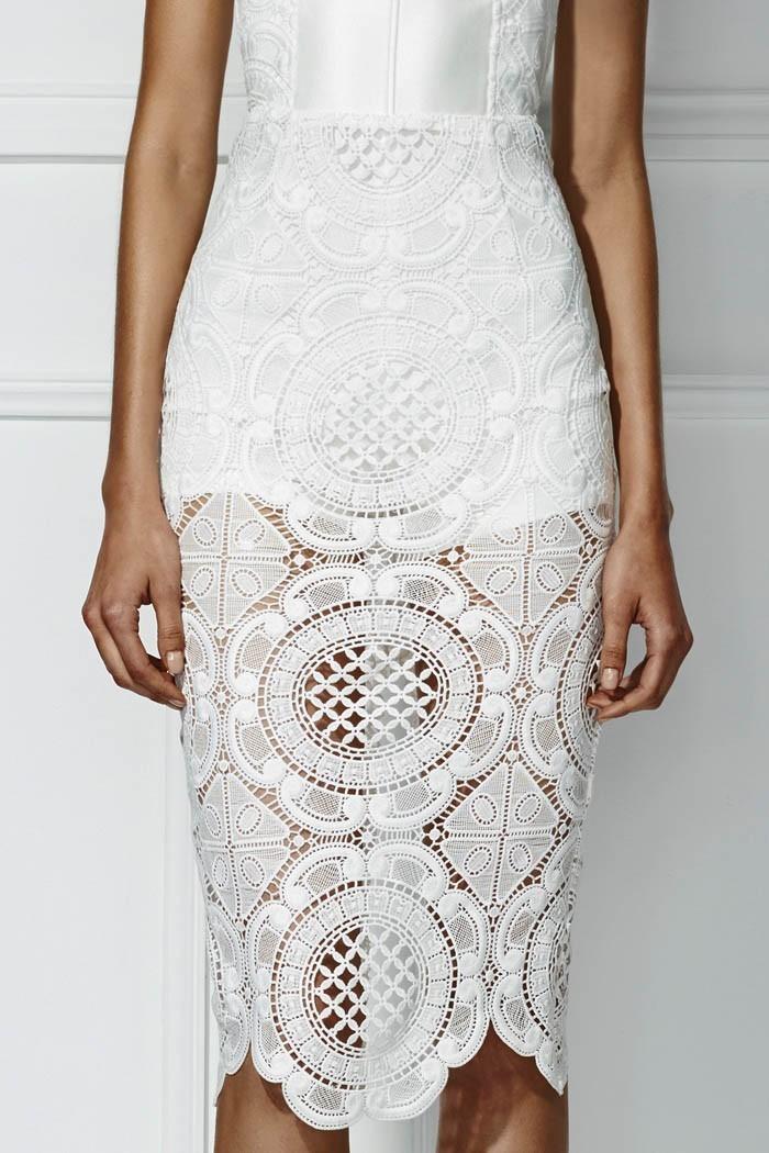MISHA Flora Crotchet Dress White Size 10/M - Image 3