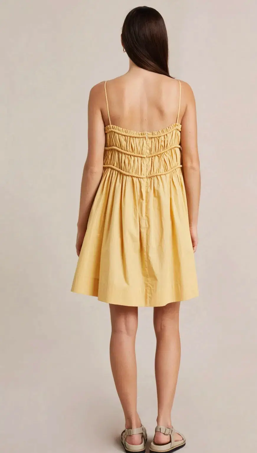 Bec & Bridge Eli Mini Dress Yellow Size 10  - Image 3