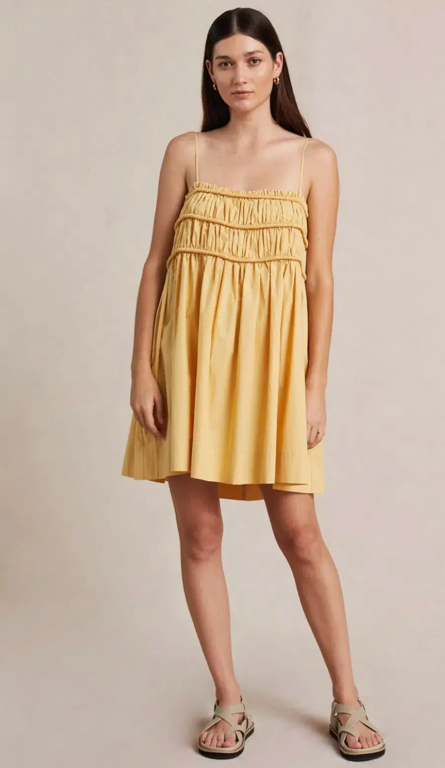 Bec & Bridge Eli Mini Dress Yellow Size 10  - Image 1
