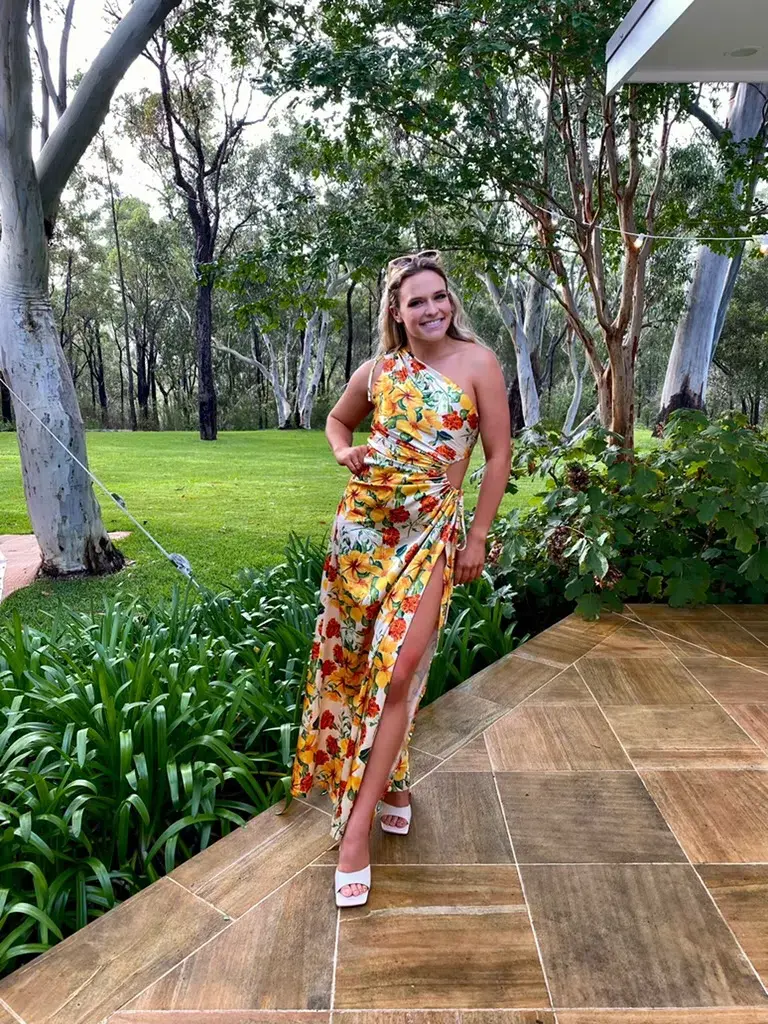 Sonya Moda Nour Maxi Dress Yarden Floral Size 10 - Image 4