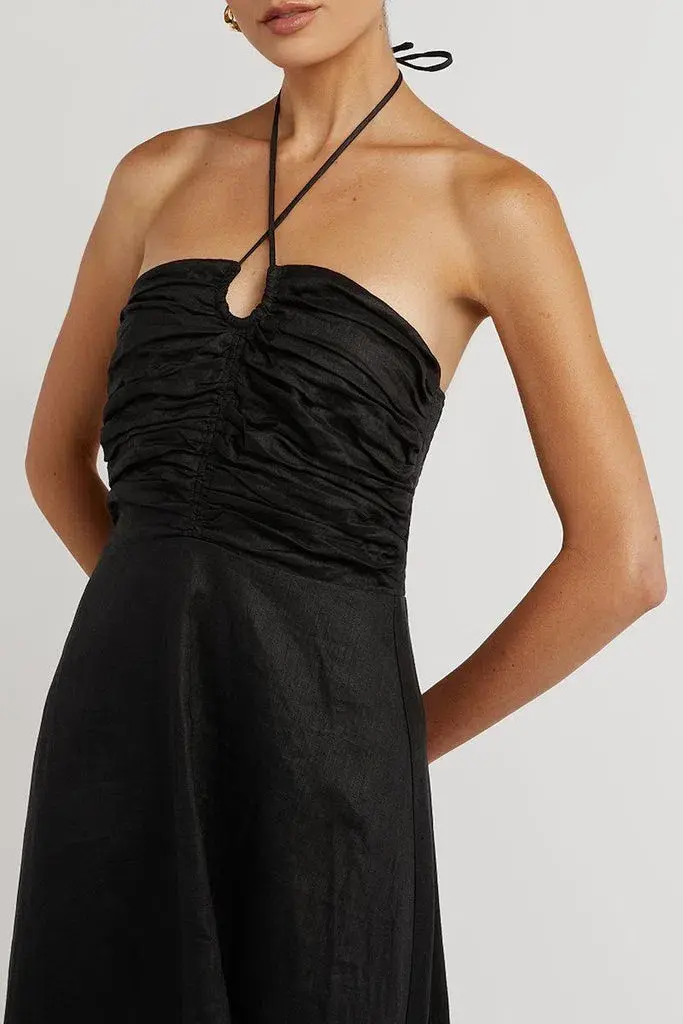 Dissh Flow Halter Midi Dress Black Size 8  - Image 4