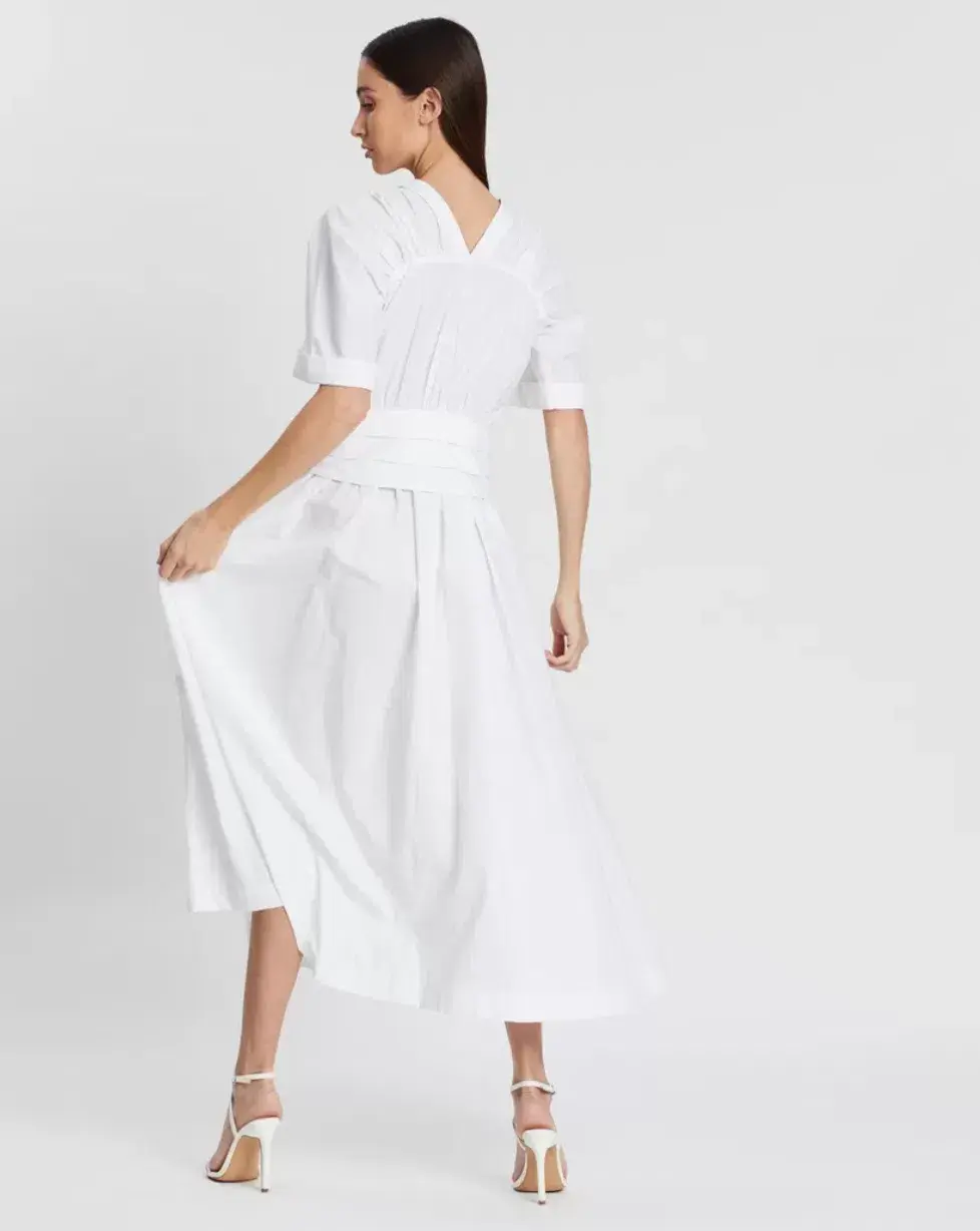 Bec & Bridge Surfari Midi Dress  Ivory Size 10 - Image 3