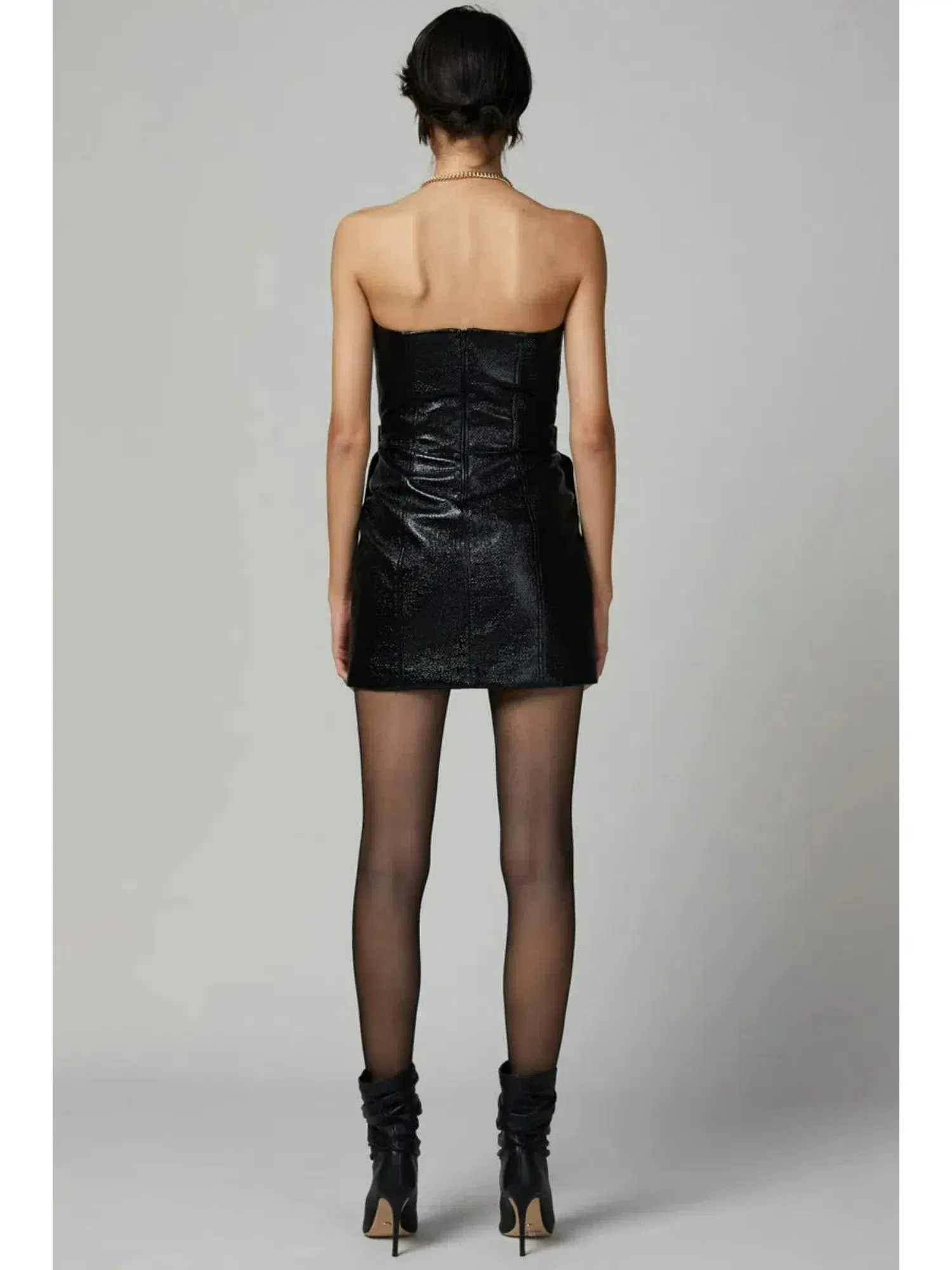 Bec & Bridge Yvette Mini Dress Black Size AU 6 - Image 4