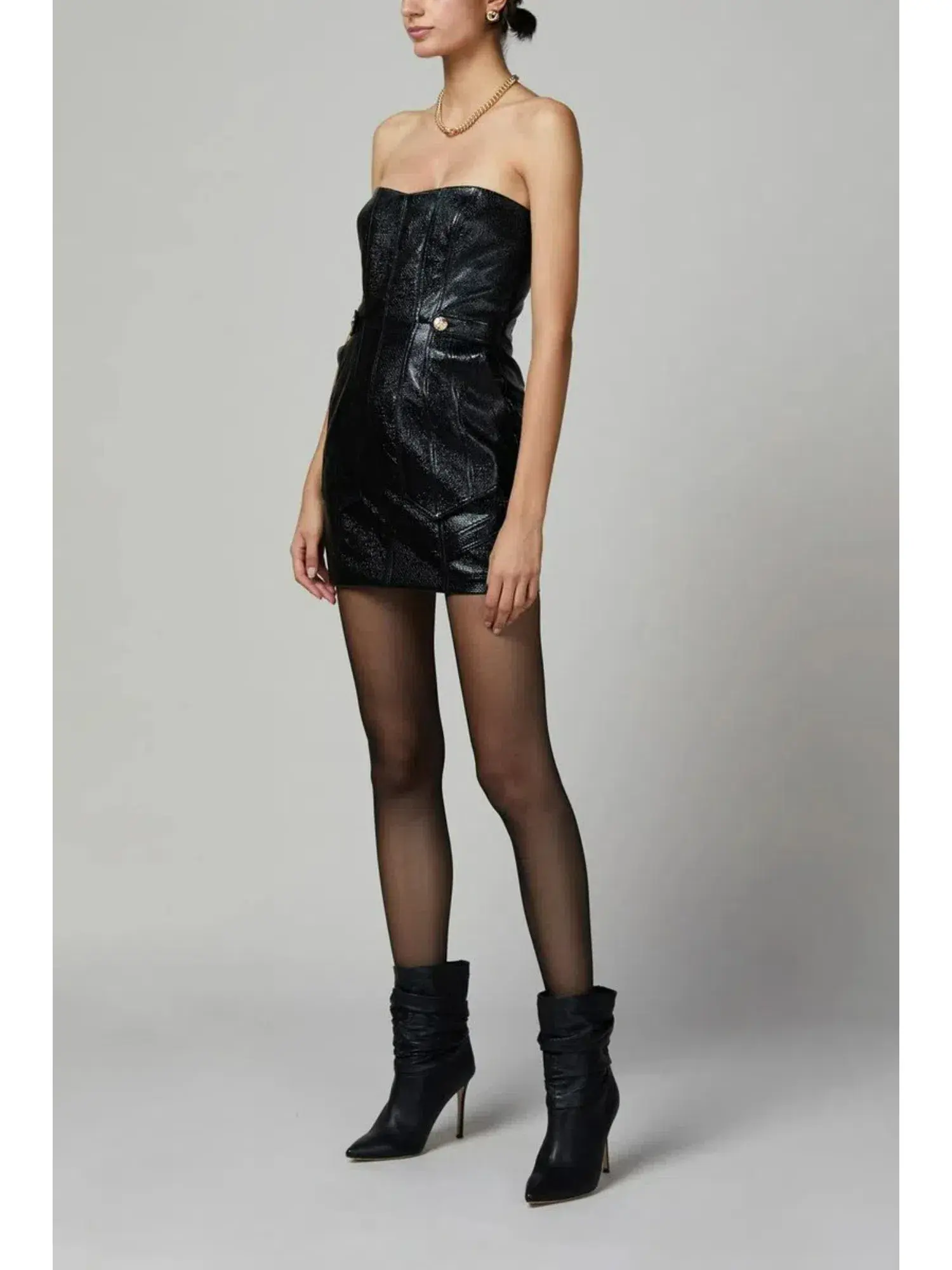 Bec & Bridge Yvette Mini Dress Black Size AU 6 - Image 2