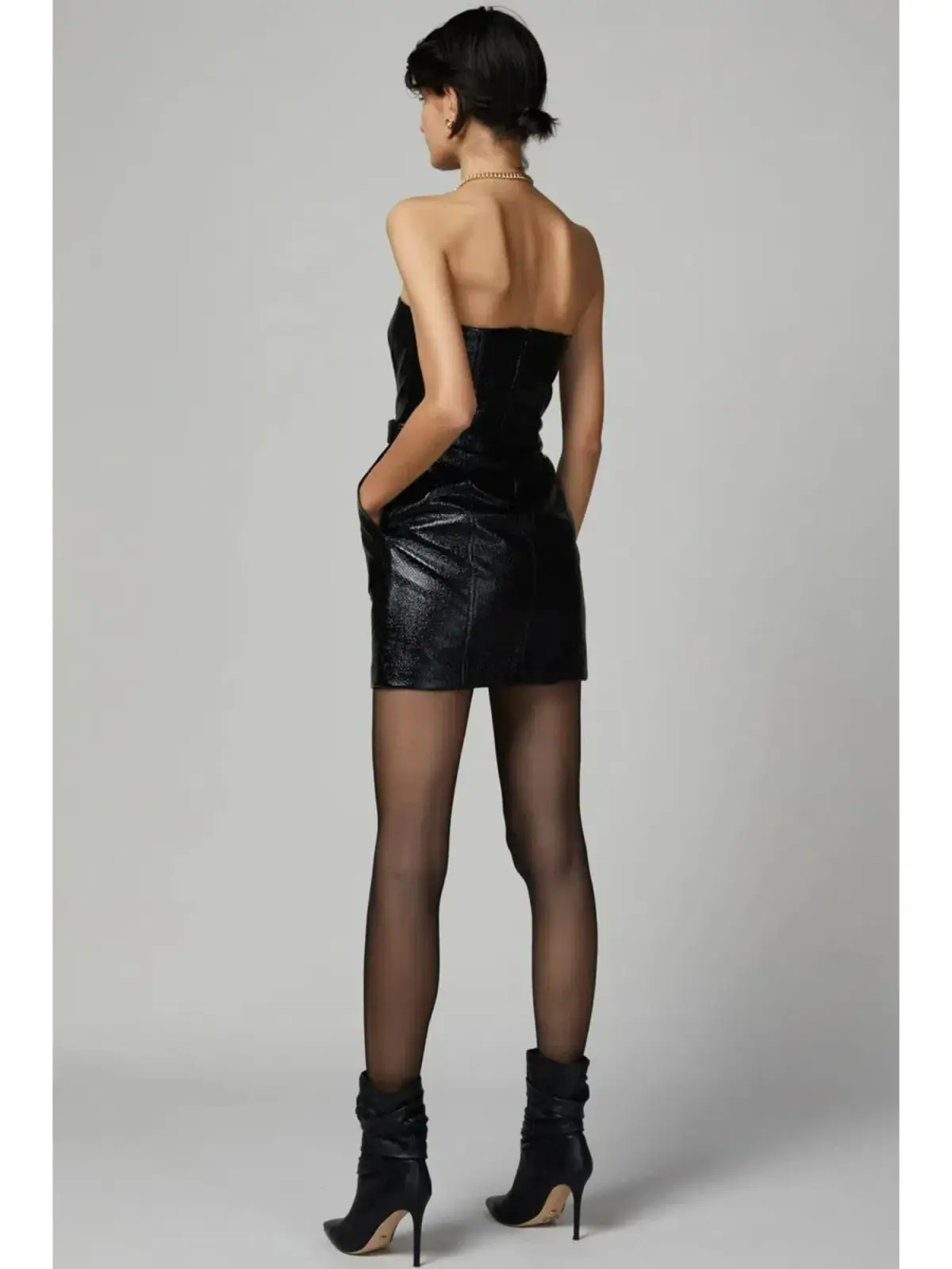 Bec & Bridge Yvette Mini Dress Black Size AU 6 - Image 3