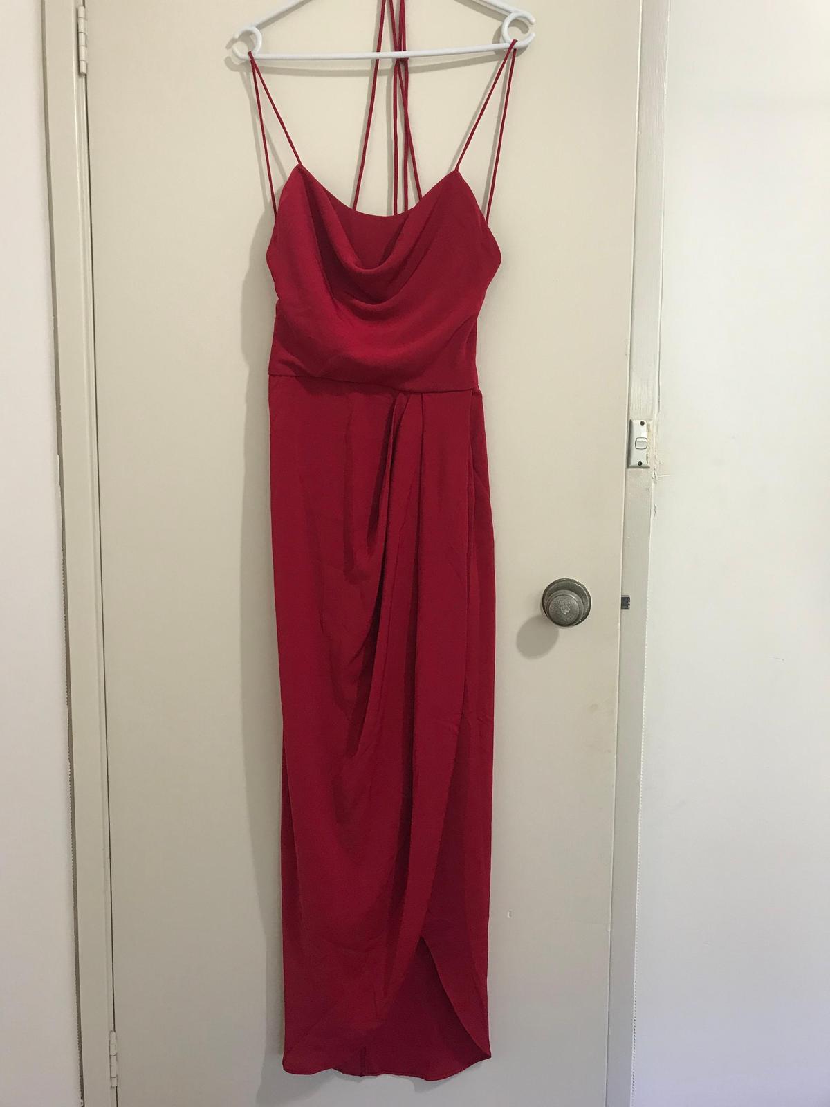 Shona Joy Lace up Cowl Dress Size 10 - Image 3