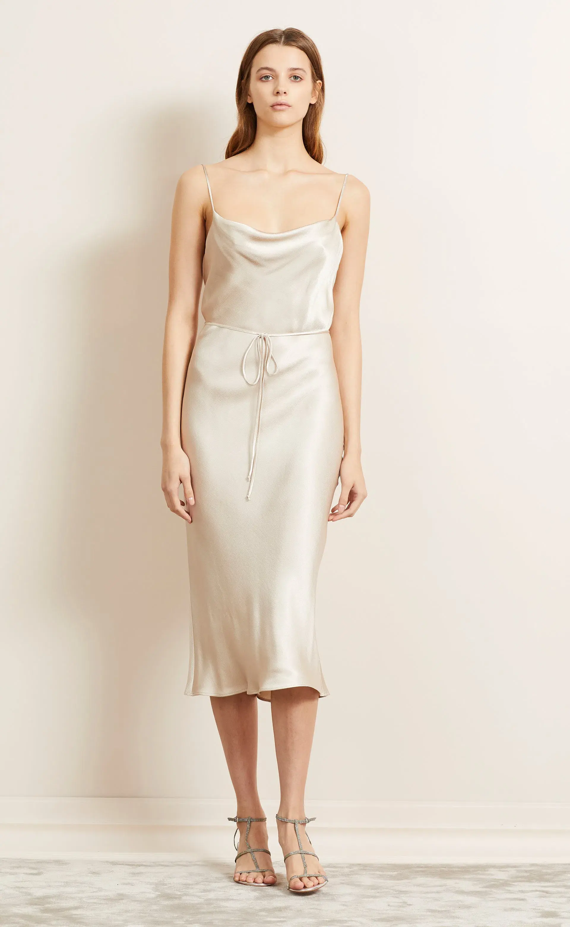 Bec & Bridge Moon Dance Slip Dress Sand Size 6 - Image 4