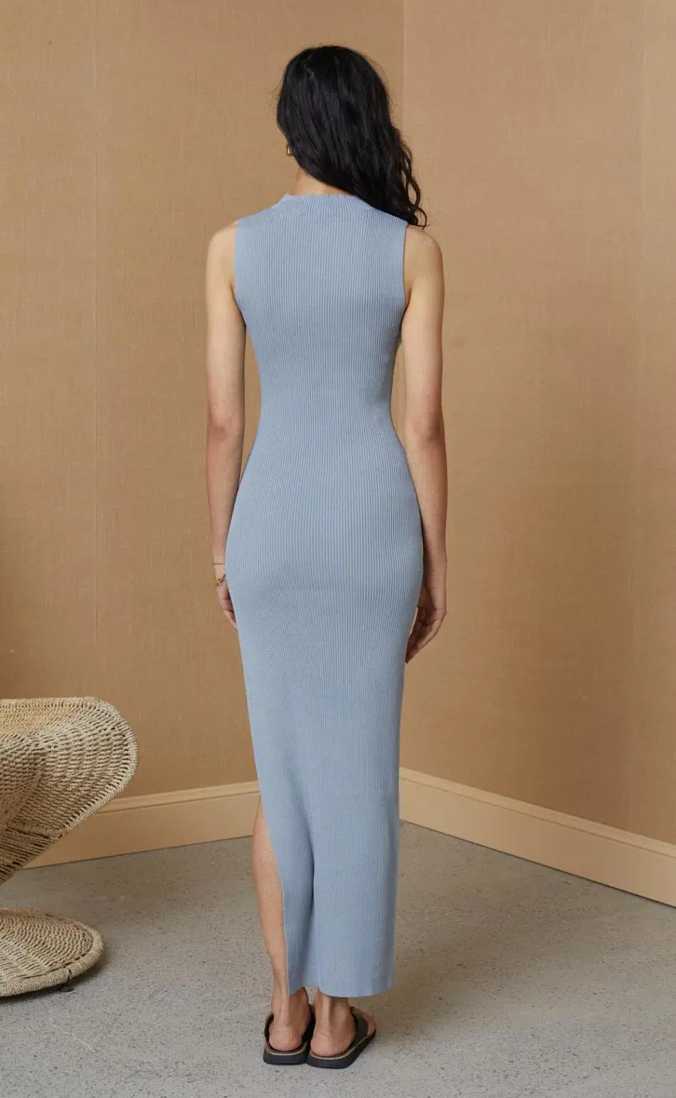 Bec & Bridge Storm Harper Sleeveless Midi Dress Blue Size 12  - Image 4