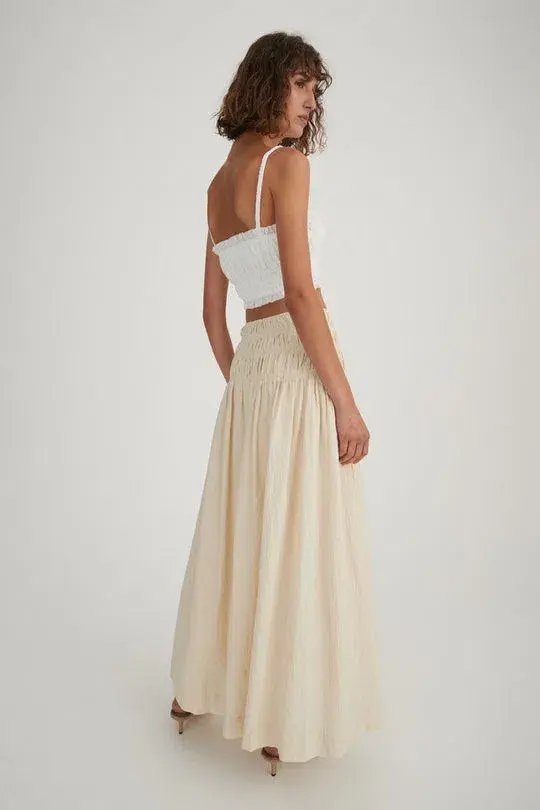 Hansen and Gretel Tully Top & Costello Skirt Set Beige Size 8  - Image 4