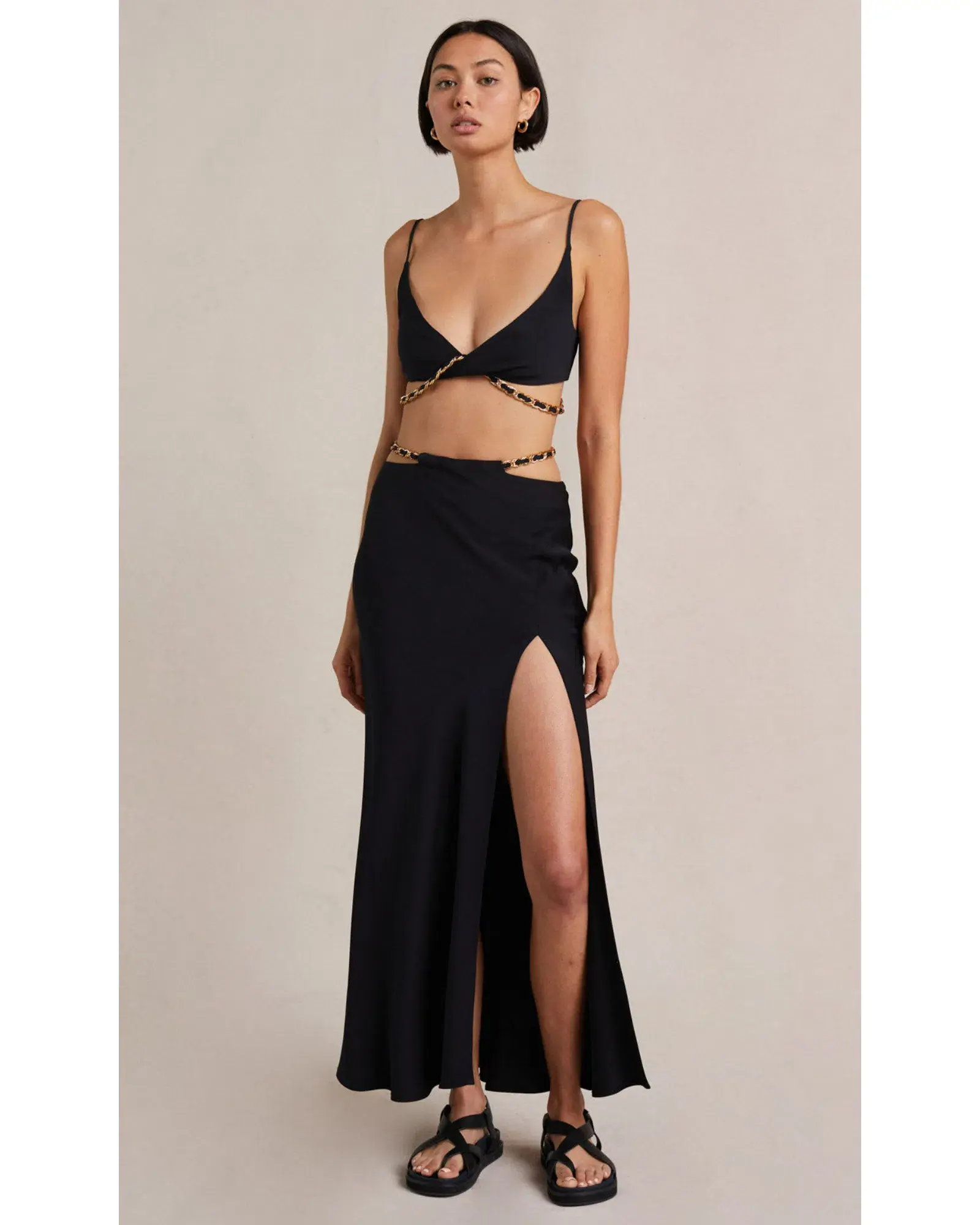 Bec & Bridge Modern Romance Top Size 6 and Maxi Skirt Size 8 Set Black - Image 1