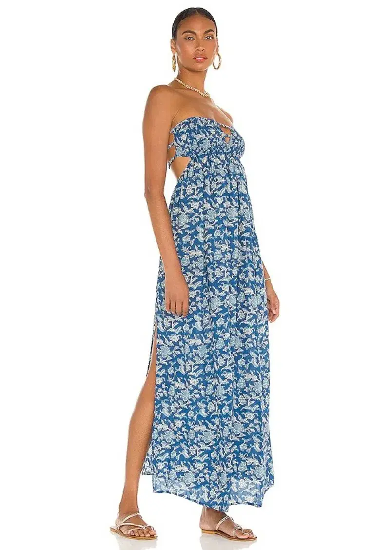 Indah Flamingo Maxi Dress Blue Size 8 - Image 2
