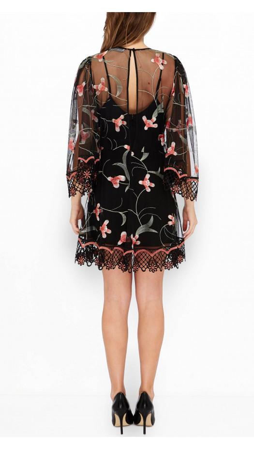 Alice McCall  Wish You Were Here Mini Dress Black Floral Size 10 - Image 2