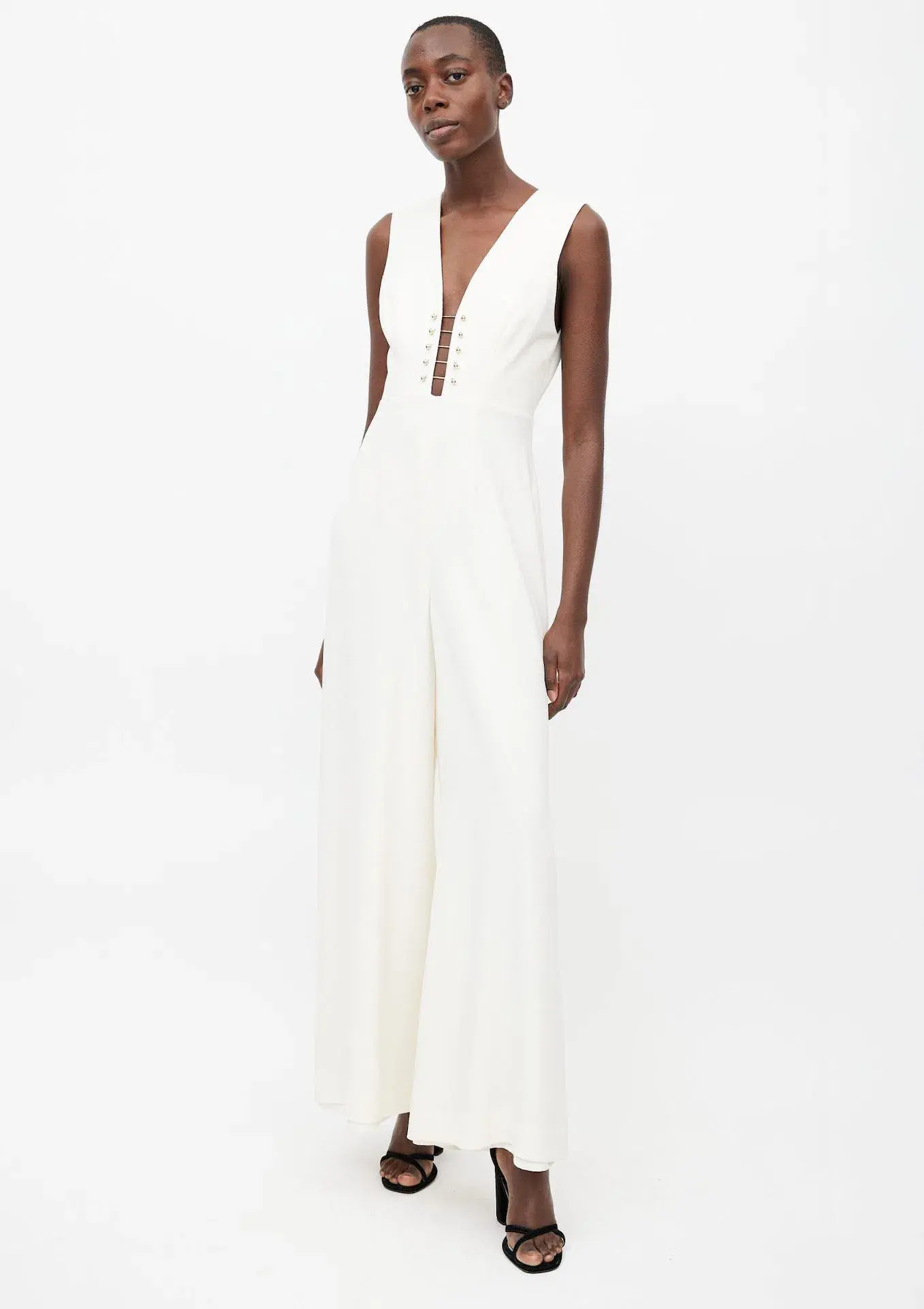 Zimmermann Baton Jumpsuit Pearl Size 8 - Image 1