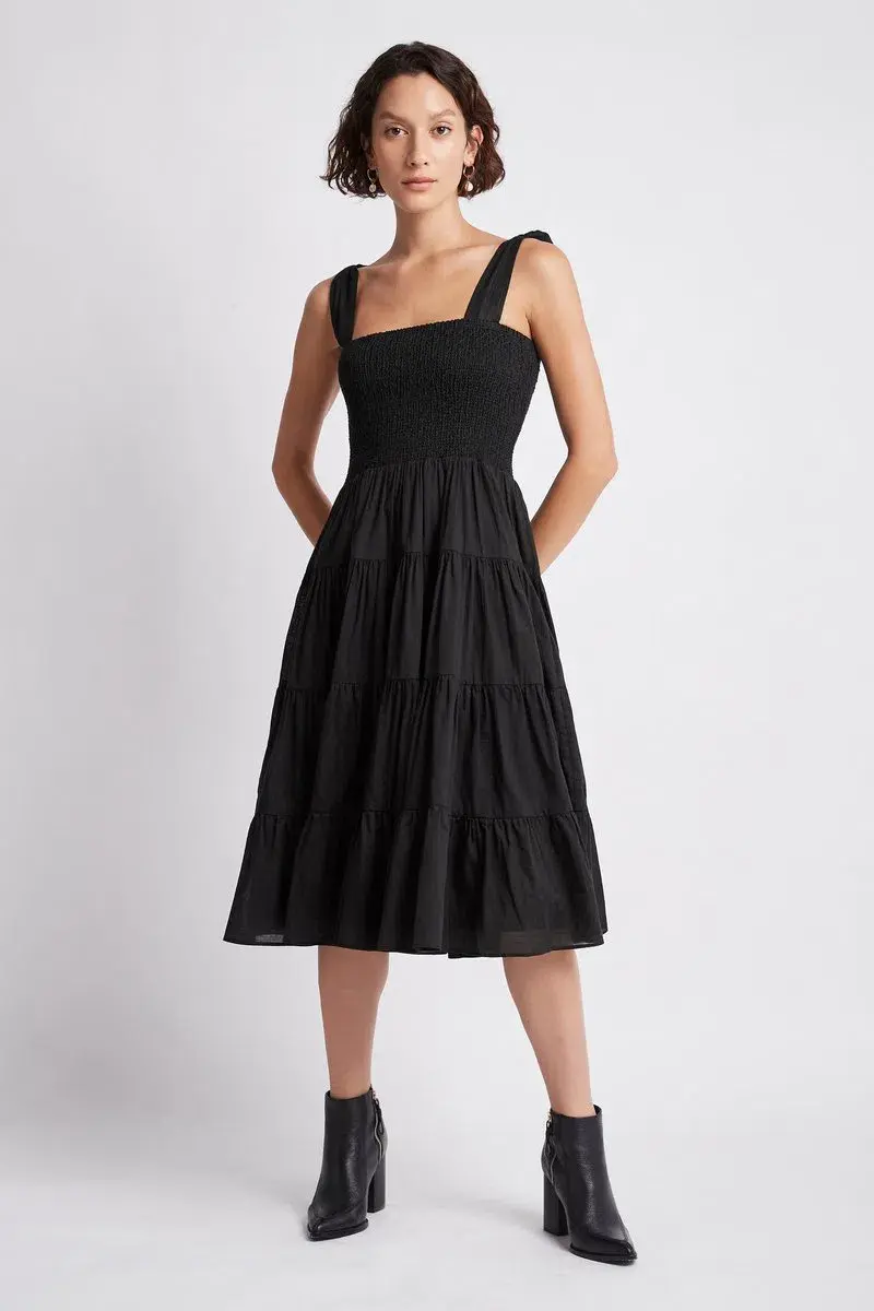 Aje Lagoon Dress Black Size 8 - Image 1