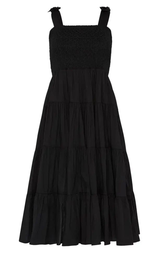 Aje Lagoon Dress Black Size 8 for rent on The Volte - main image