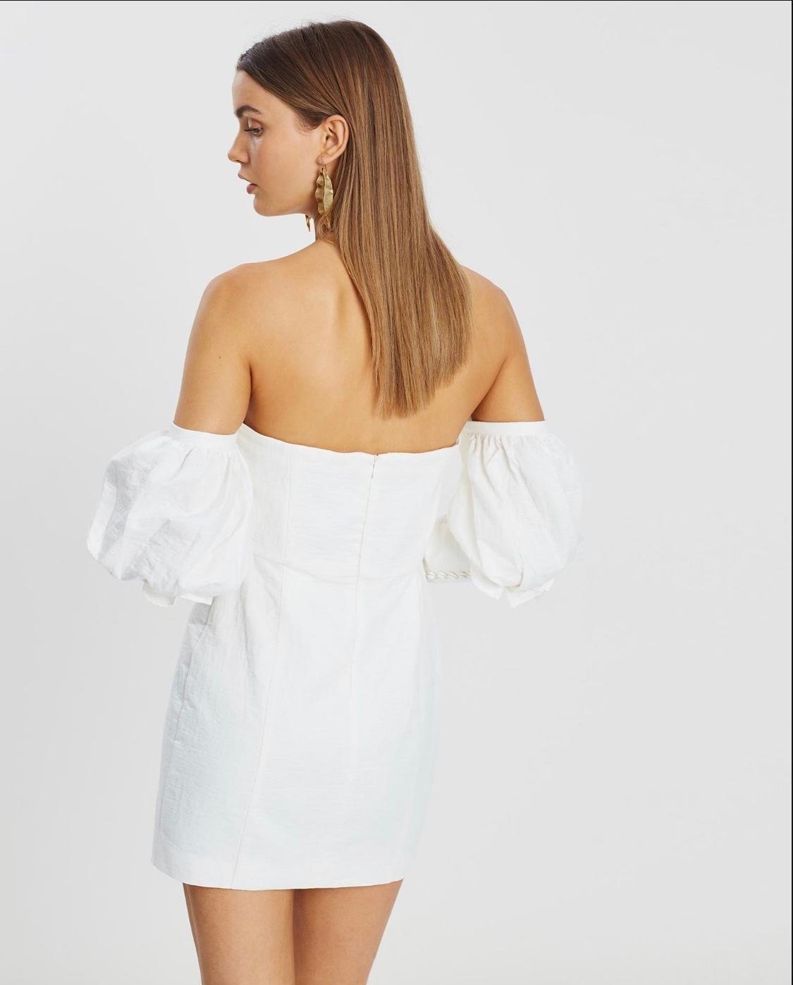 Asilio Off the Shoulder Mini Volume Sleeve Dress size 10 - Image 2