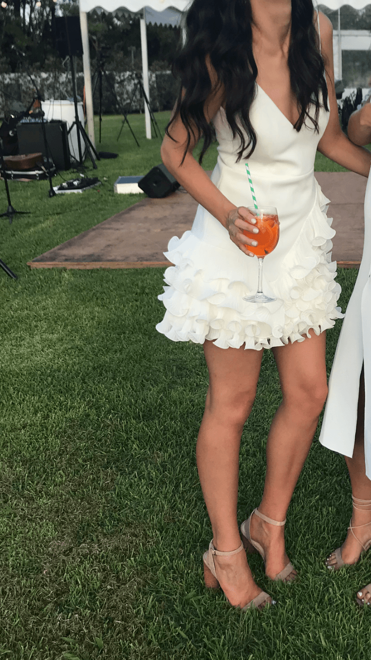 Talulah Golda Ruffle Dress - Ivory - Image 2