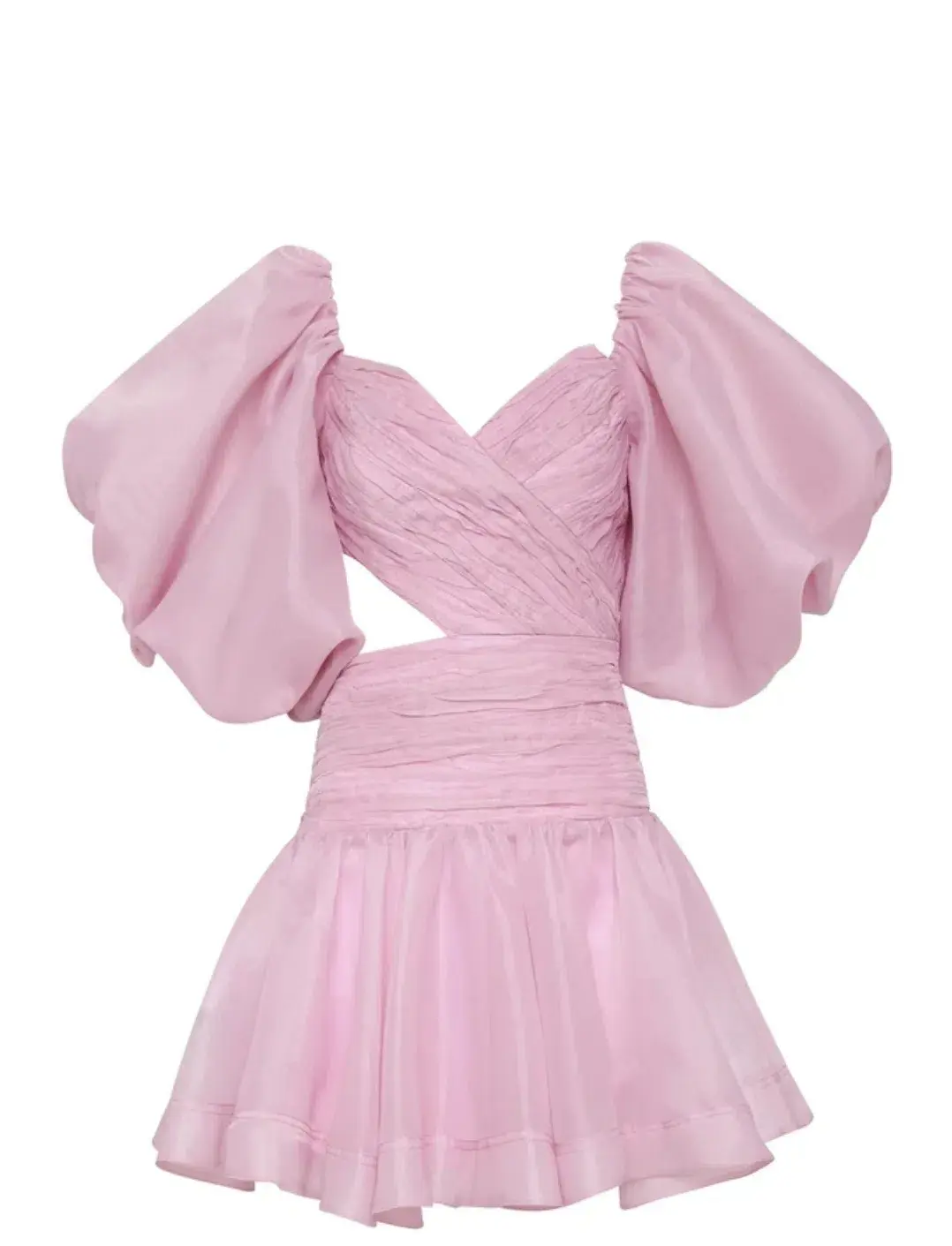 Aje Myriad Cut Out Mini Dress Lilac Purple Size 6 for rent on The Volte - main image