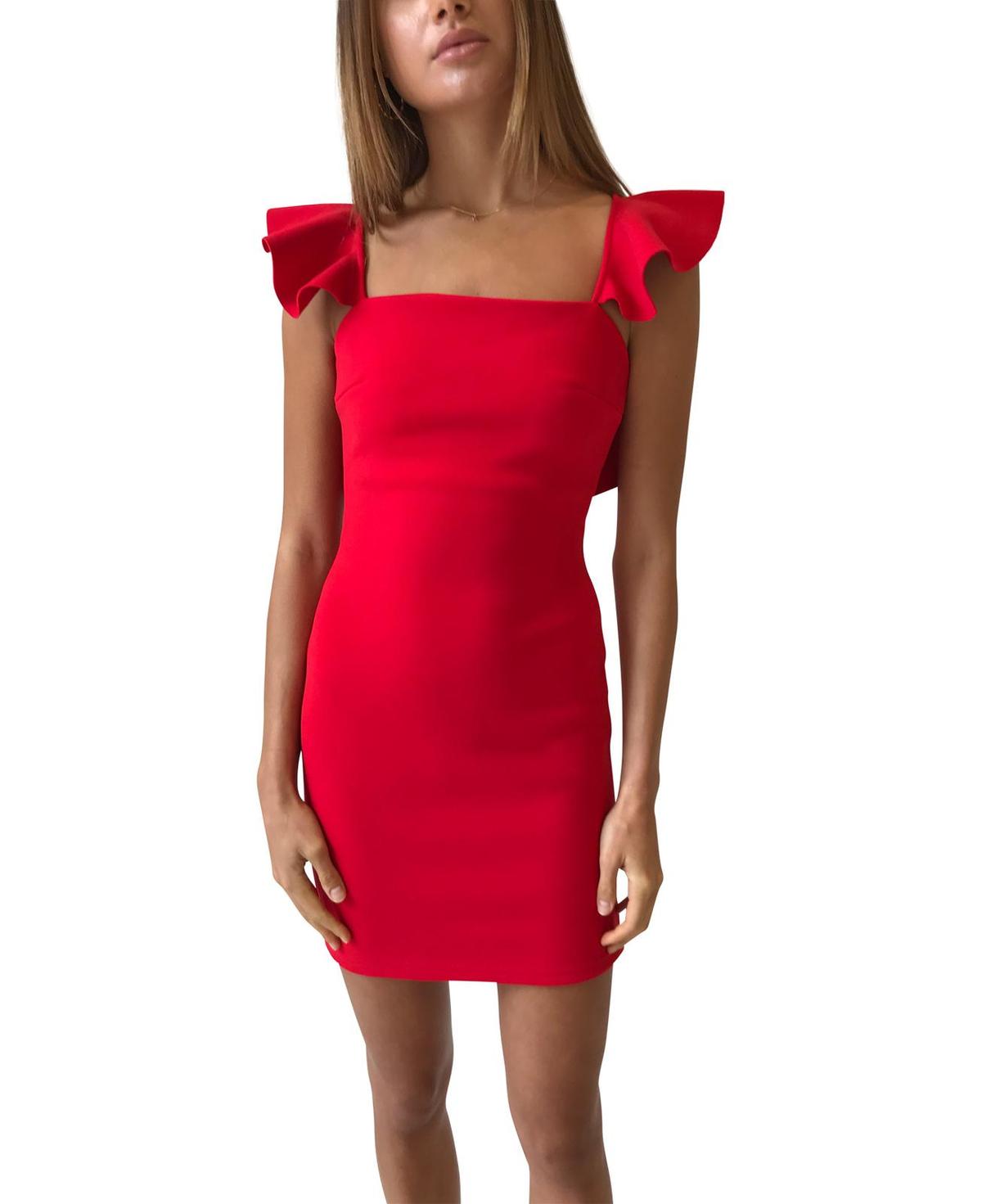 By Nicola Siren Dress Red Size 6 - Image 2