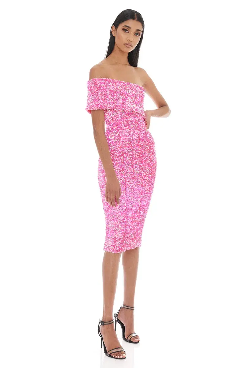 Eliya the Label Alyssa Dress Pink Size 8 - Image 1