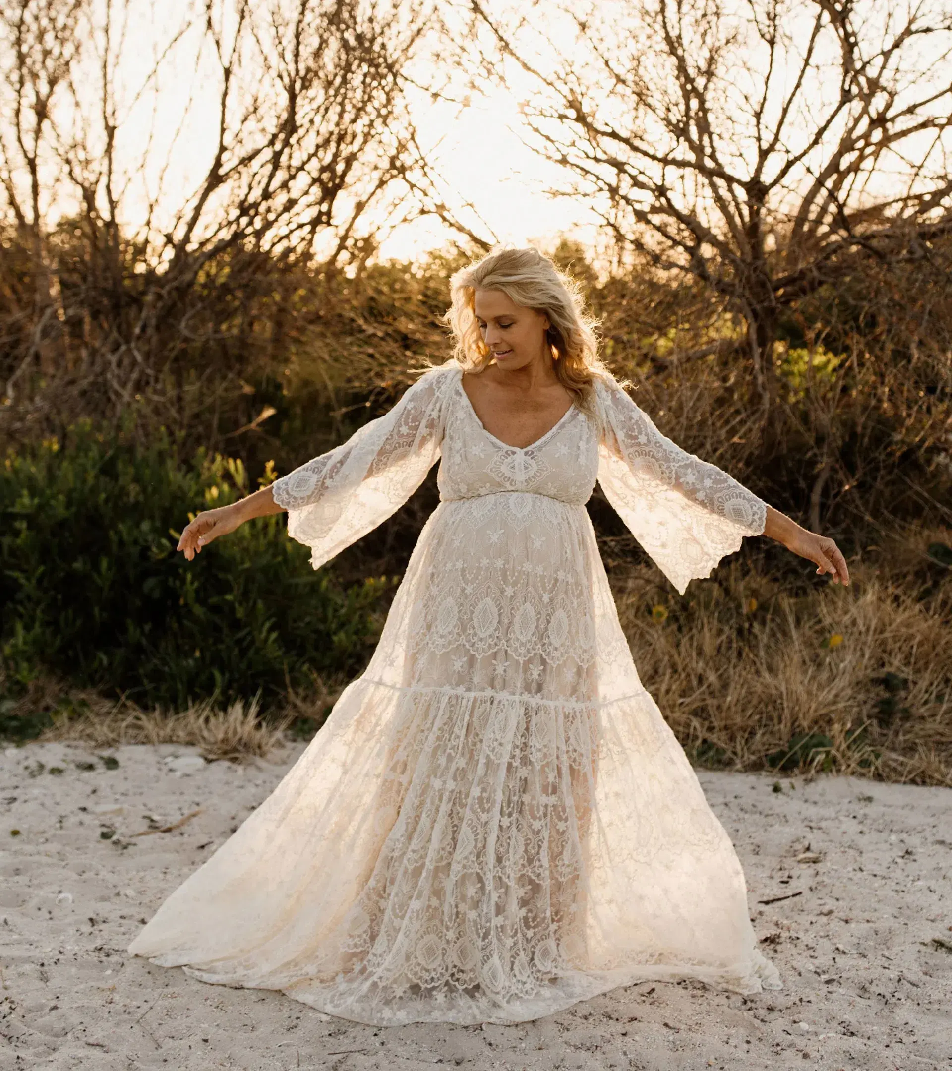 We Are Reclamation Be Love Gown White Size 18 - Image 10