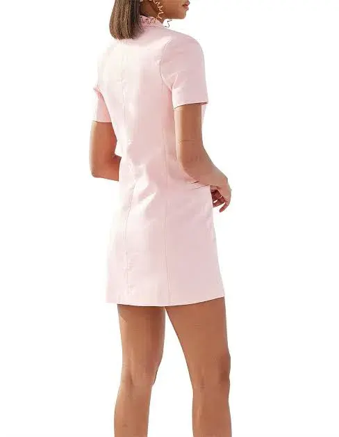 By Johnny Eden Cut Off Blazer Dress Pink Size 6 - Image 2