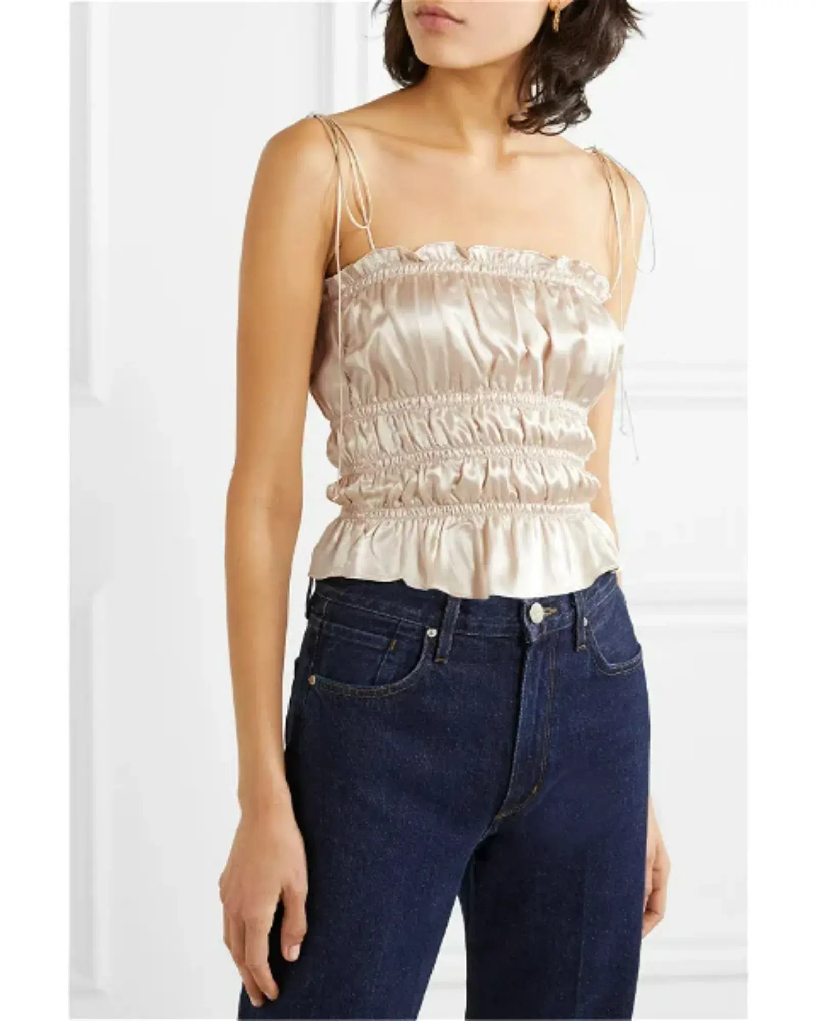 Reformation Viviana Top Cream Size AU 6 - Image 2