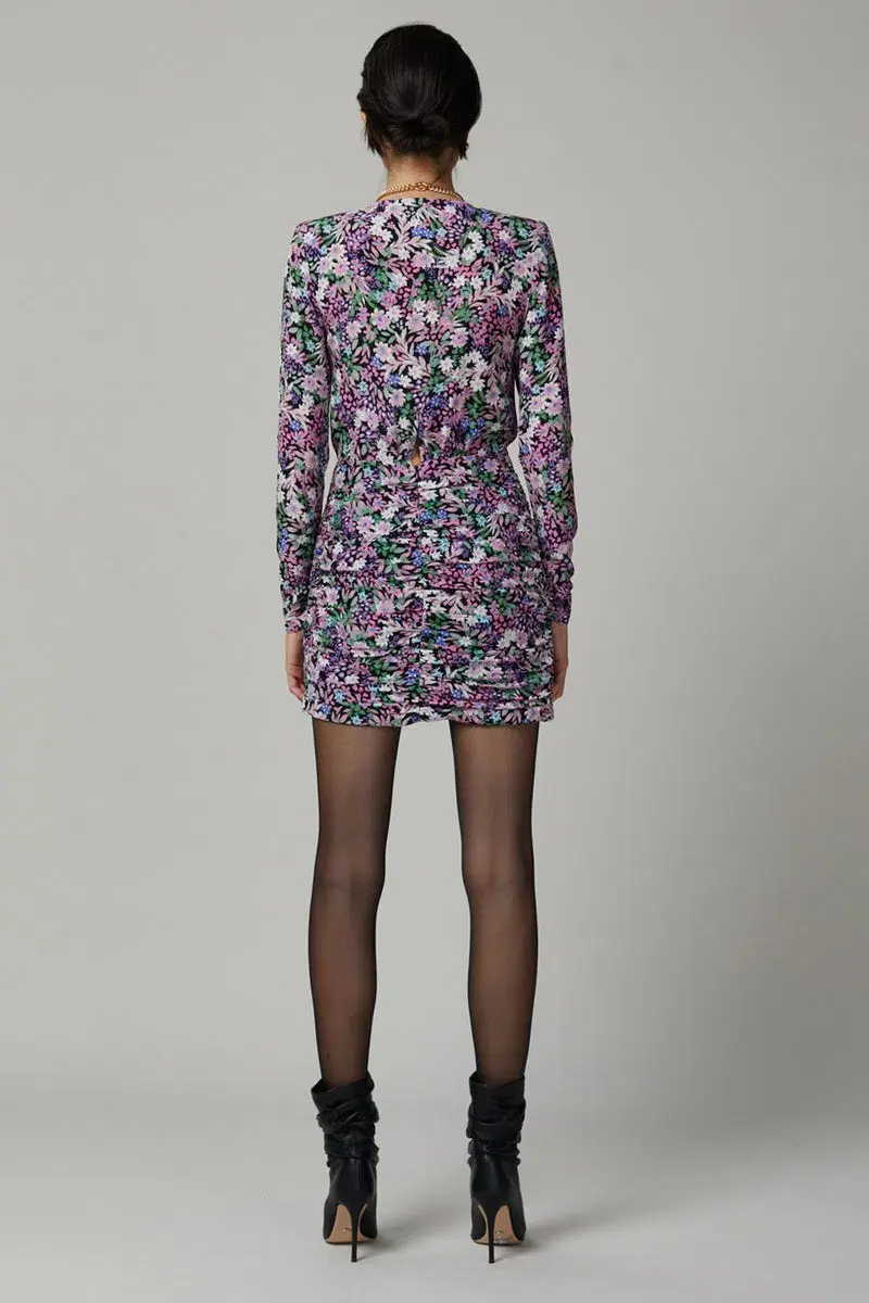 Bec & Bridge Anais Wrap Mini Dress Print Size 8 - Image 2