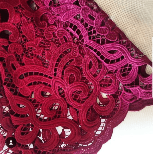 White Suede Berry Lace Shift Dress - Image 3