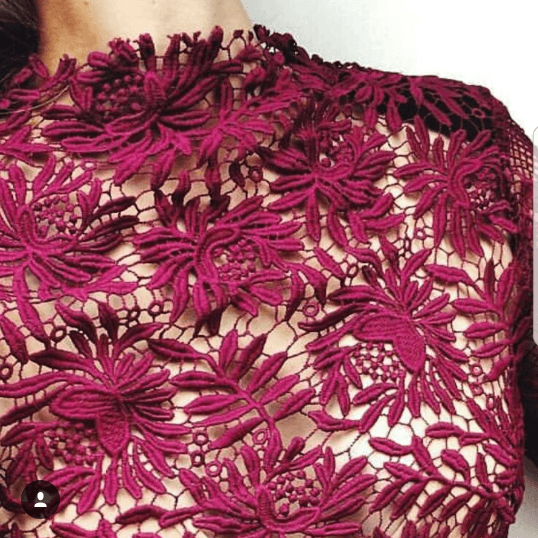 White Suede Berry Lace Shift Dress - Image 4
