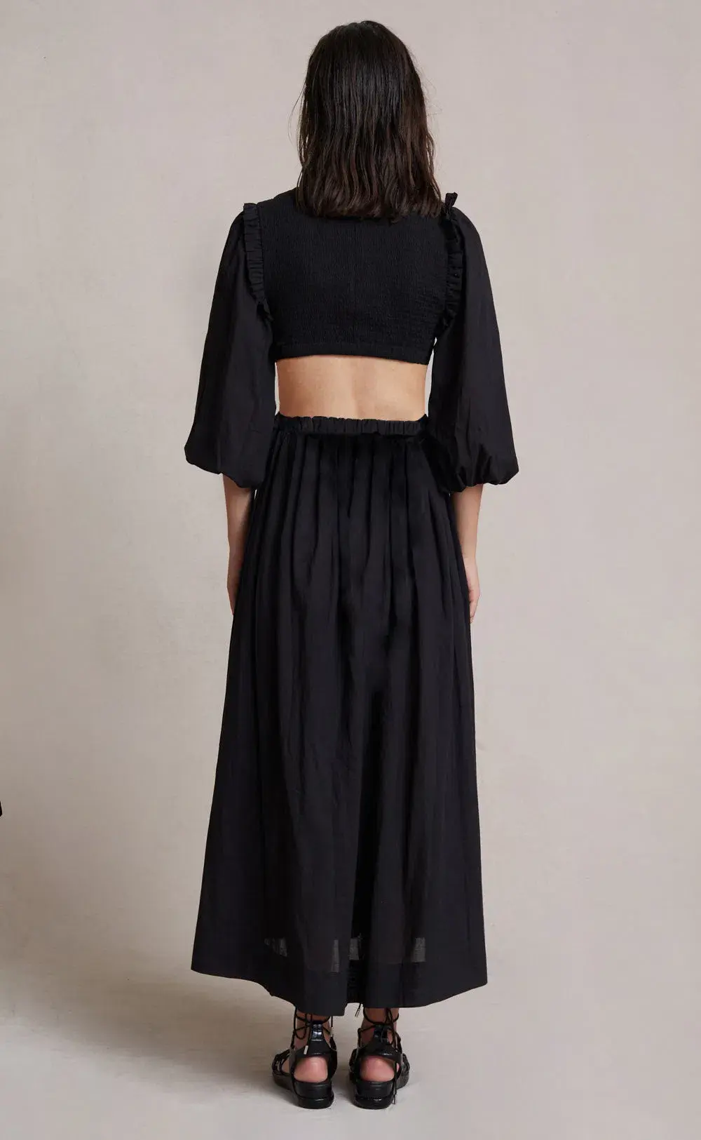 Bec & Bridge Willow Canyon Midi Dress Black Size 12 - Image 2