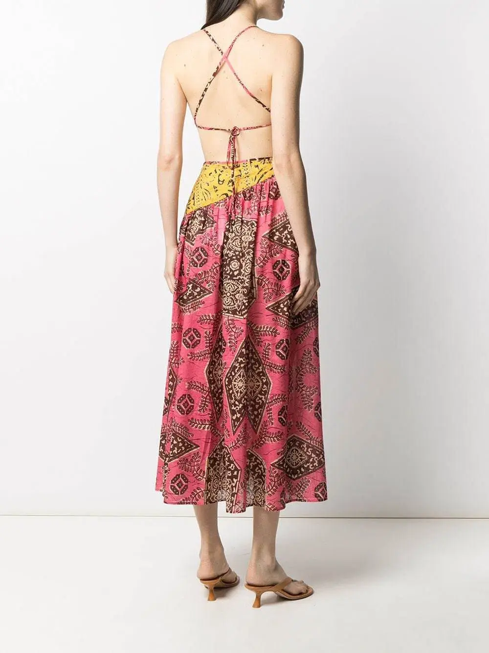 Zimmermann Lulu Asymmetric Dress Print Size 6 - Image 2