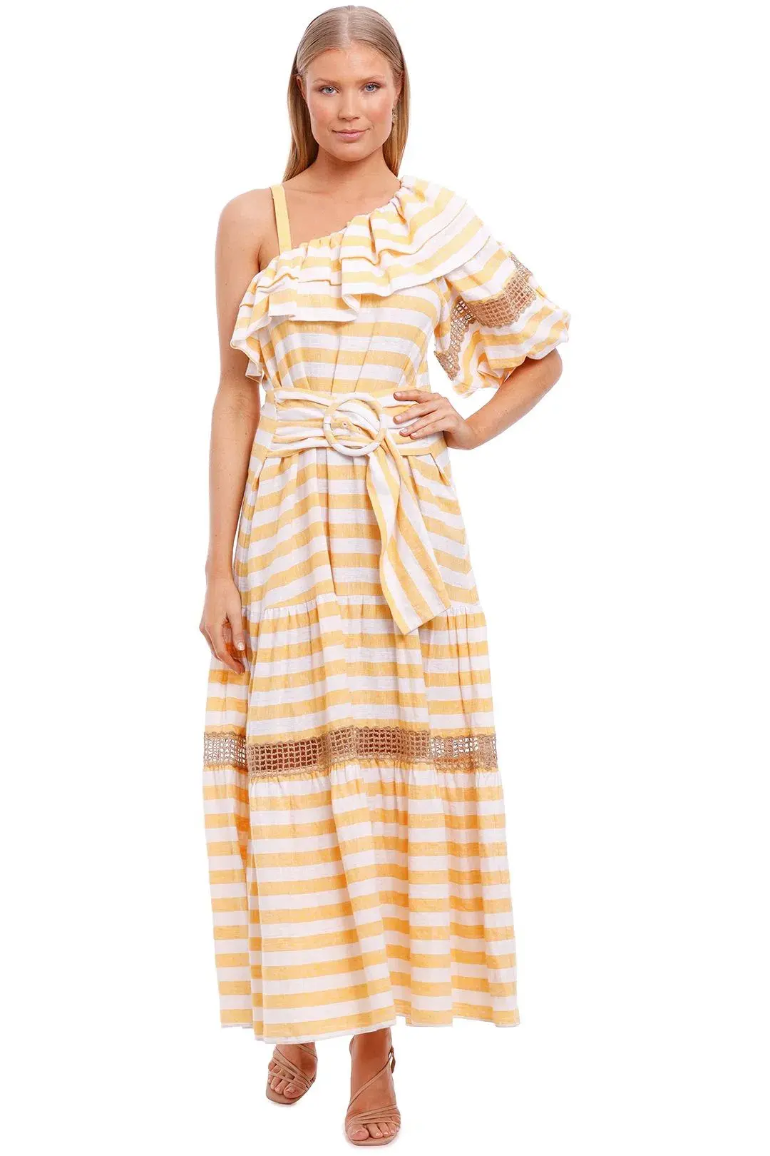 Trelise Cooper One Sided Love Dress Yellow Size 12 - Image 4