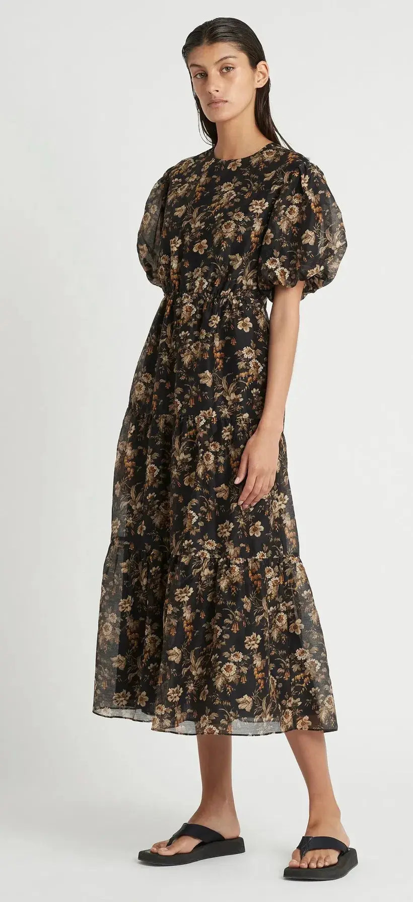 Sir the Label Amerie Open Back Midi Dress Print Size 2 / AU 10 - Image 1