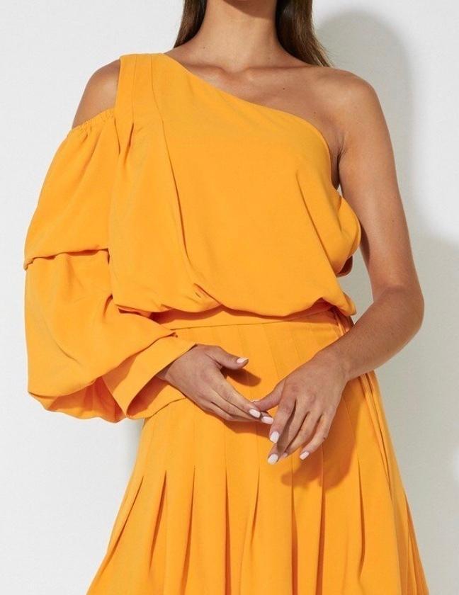 Mossman Self Centered Mini Dress Yellow Size 10 - Image 2
