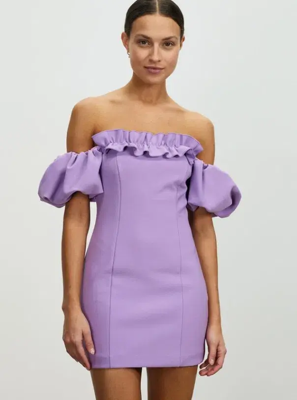  Lover Nicoletta Mini Dress Purple Size 8 - Image 2