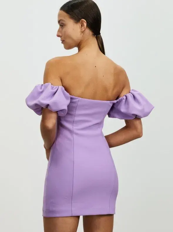  Lover Nicoletta Mini Dress Purple Size 8 - Image 3