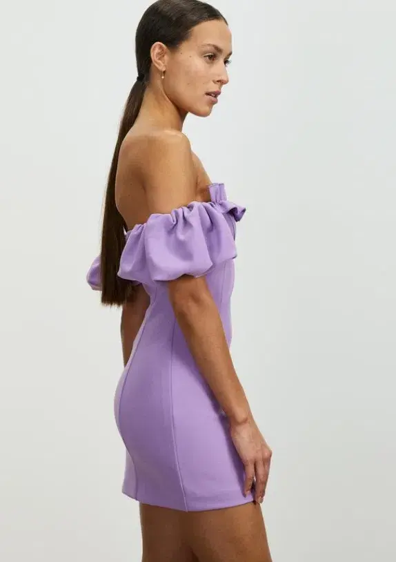  Lover Nicoletta Mini Dress Purple Size 8 - Image 4